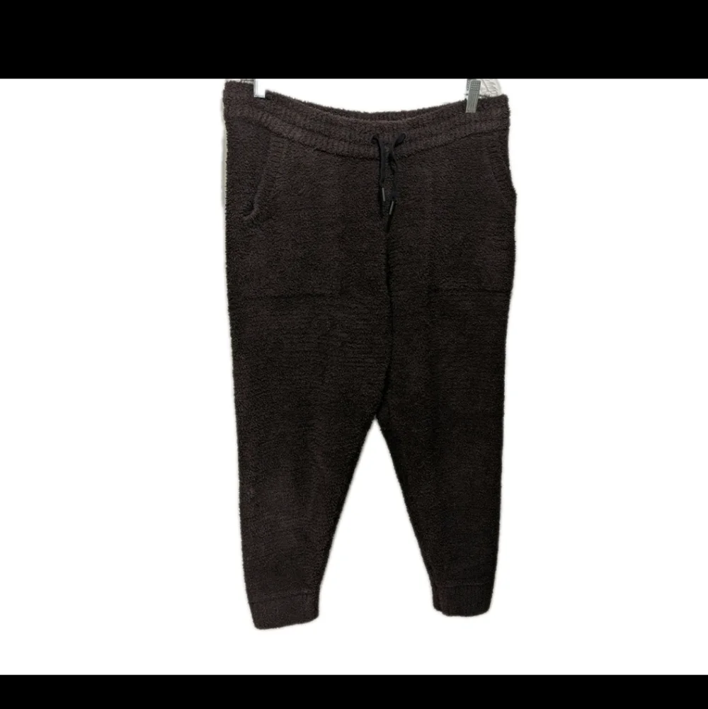 Natori Akio Cheniile Jogger Pants Mens L Brown Cozy Lounge Cabincore #1111 - Picture 5 of 11